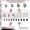 Service Caster 3 Inch 316SS Maroon Poly Swivel 1-1/8 Inch Expanding Stem Caster Set Brake SCC SCC-SS316EX20S314-PPUB-MRN-TLB-118-4 - alternate 4